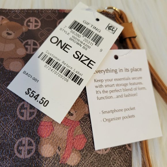 Giani Bernini Winter Bears Wristlet - Picture 8 of 8